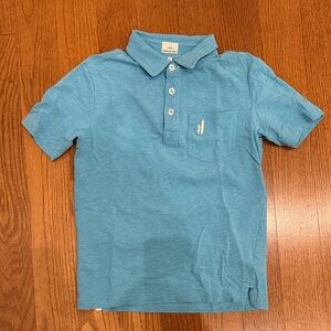 johnnie-O Boys' Light Blue Polo with Chest Pocket size 7